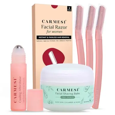 Carmesi All-in-One Face Shaving Kit for Women